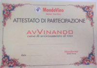 avvinando attestato mondovino